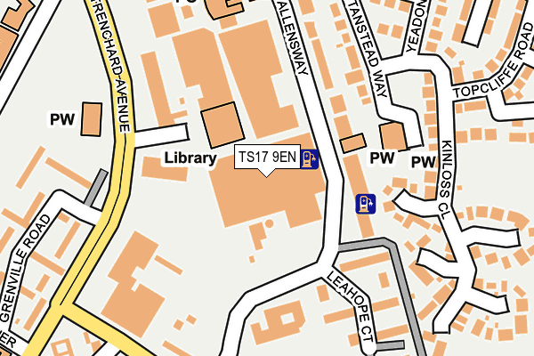 TS17 9EN map - OS OpenMap – Local (Ordnance Survey)
