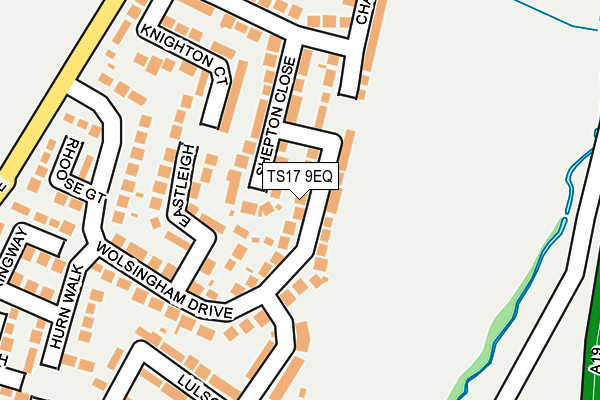 TS17 9EQ map - OS OpenMap – Local (Ordnance Survey)