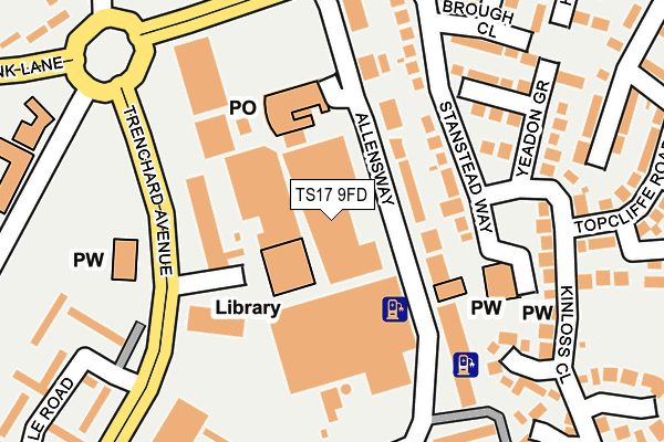 TS17 9FD map - OS OpenMap – Local (Ordnance Survey)