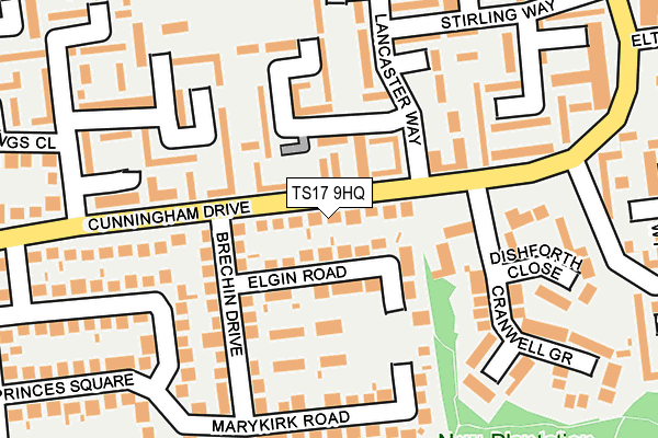 TS17 9HQ map - OS OpenMap – Local (Ordnance Survey)
