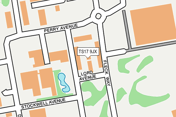 TS17 9JX map - OS OpenMap – Local (Ordnance Survey)