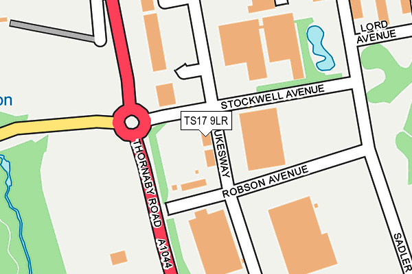TS17 9LR map - OS OpenMap – Local (Ordnance Survey)