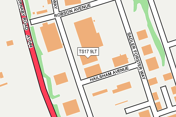 TS17 9LT map - OS OpenMap – Local (Ordnance Survey)