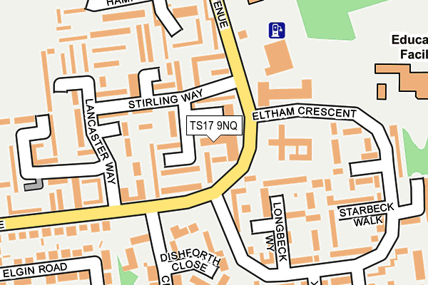 TS17 9NQ map - OS OpenMap – Local (Ordnance Survey)