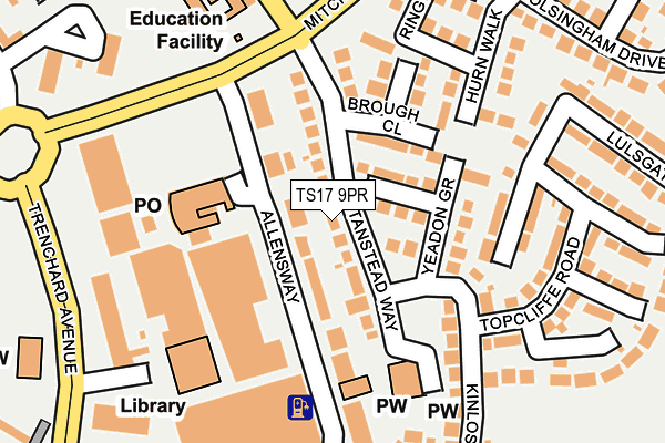 TS17 9PR map - OS OpenMap – Local (Ordnance Survey)