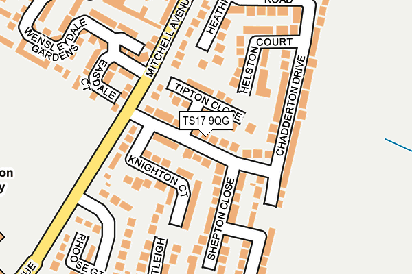 TS17 9QG map - OS OpenMap – Local (Ordnance Survey)