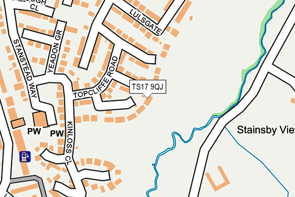 TS17 9QJ map - OS OpenMap – Local (Ordnance Survey)