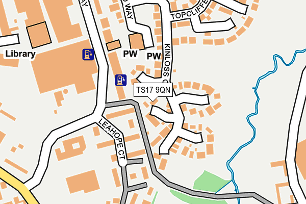 TS17 9QN map - OS OpenMap – Local (Ordnance Survey)