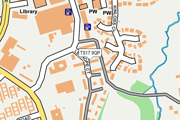 TS17 9QP map - OS OpenMap – Local (Ordnance Survey)