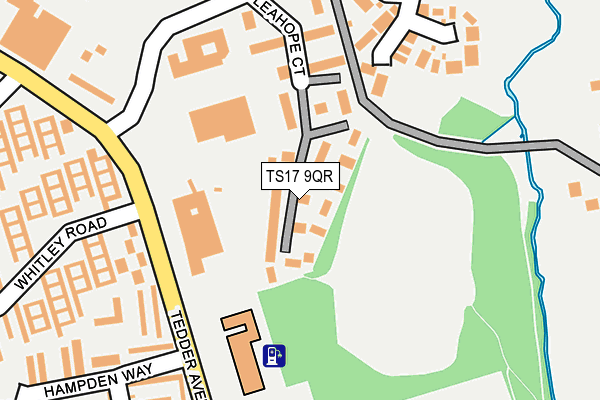 TS17 9QR map - OS OpenMap – Local (Ordnance Survey)
