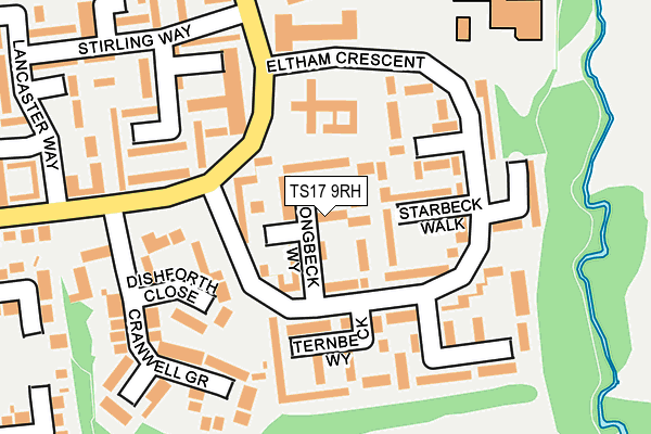 TS17 9RH map - OS OpenMap – Local (Ordnance Survey)