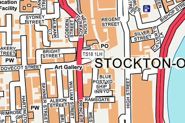 Map of THE KOPPER KEG LTD at local scale