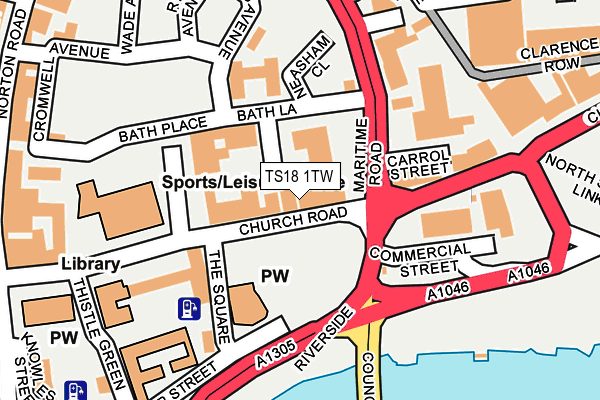 Map of BONDS BAKEHOUSE LTD at local scale