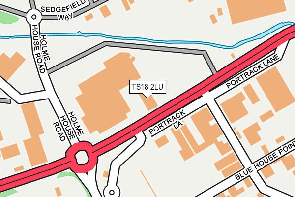 TS18 2LU map - OS OpenMap – Local (Ordnance Survey)