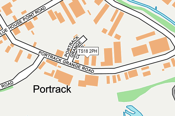 TS18 2PH map - OS OpenMap – Local (Ordnance Survey)