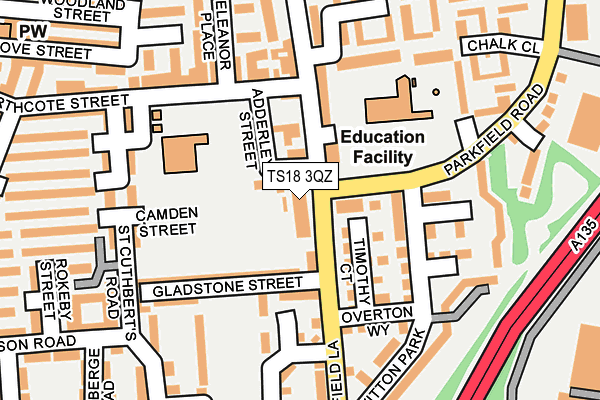 Map of THE BETH FISHER ACADEMY LTD at local scale