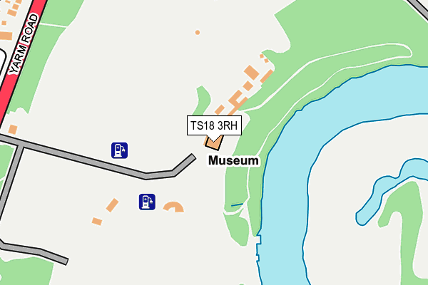 TS18 3RH map - OS OpenMap – Local (Ordnance Survey)