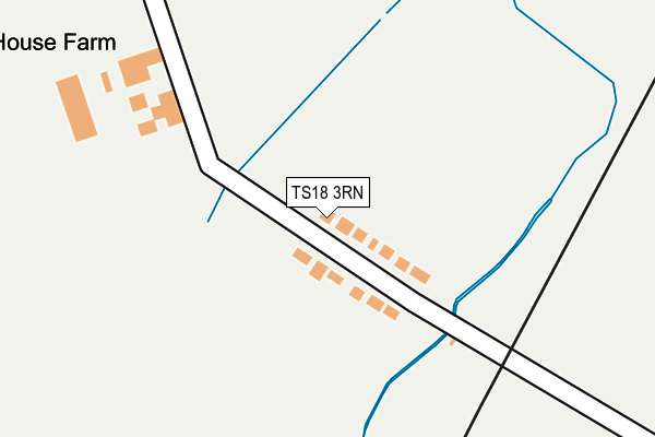 TS18 3RN map - OS OpenMap – Local (Ordnance Survey)