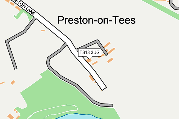 TS18 3UG map - OS OpenMap – Local (Ordnance Survey)