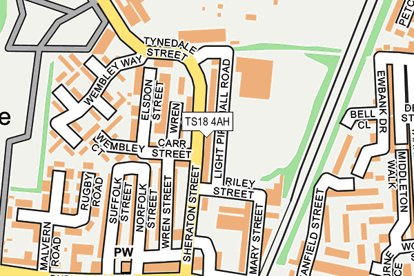Map of BOLAM CLEANING SERVICES LTD at local scale