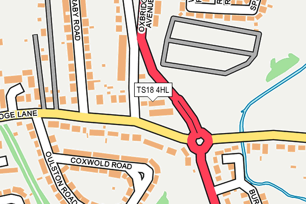 TS18 4HL map - OS OpenMap – Local (Ordnance Survey)