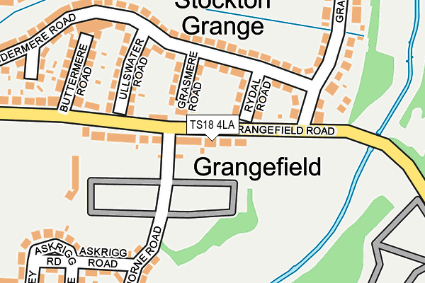 TS18 4LA map - OS OpenMap – Local (Ordnance Survey)