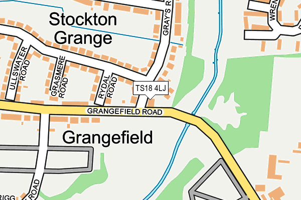 TS18 4LJ map - OS OpenMap – Local (Ordnance Survey)