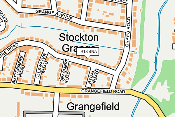 TS18 4NA map - OS OpenMap – Local (Ordnance Survey)