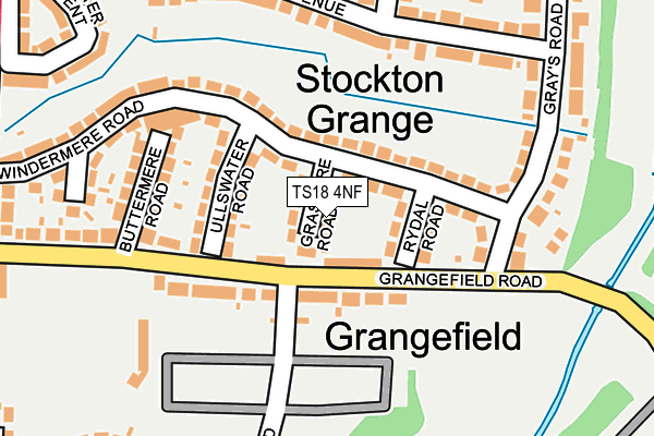 TS18 4NF map - OS OpenMap – Local (Ordnance Survey)