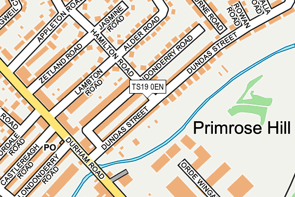 TS19 0EN map - OS OpenMap – Local (Ordnance Survey)