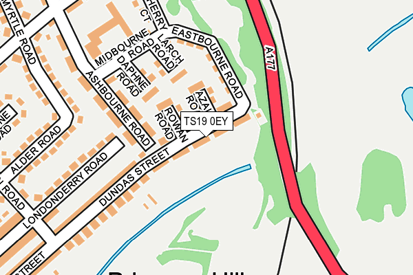 TS19 0EY map - OS OpenMap – Local (Ordnance Survey)