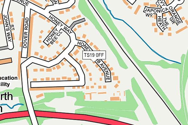 TS19 0FF map - OS OpenMap – Local (Ordnance Survey)