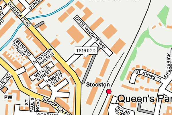 Map of STOCKTON CARE LIMITED at local scale