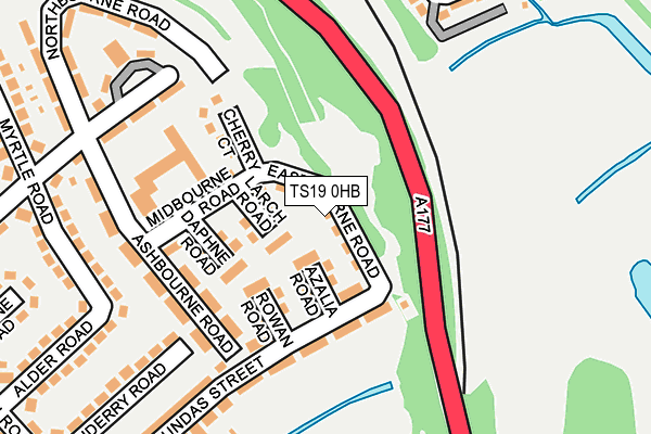 TS19 0HB map - OS OpenMap – Local (Ordnance Survey)