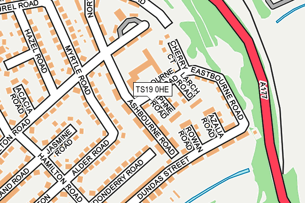 TS19 0HE map - OS OpenMap – Local (Ordnance Survey)