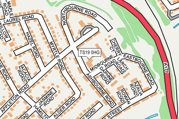 TS19 0HG map - OS OpenMap – Local (Ordnance Survey)