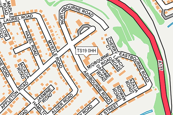 TS19 0HH map - OS OpenMap – Local (Ordnance Survey)