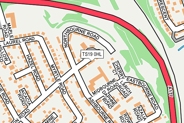 TS19 0HL map - OS OpenMap – Local (Ordnance Survey)