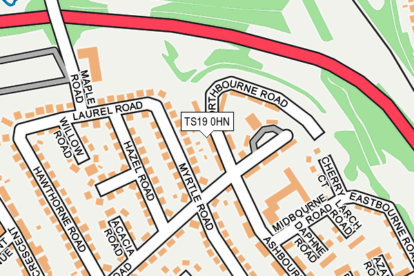 TS19 0HN map - OS OpenMap – Local (Ordnance Survey)