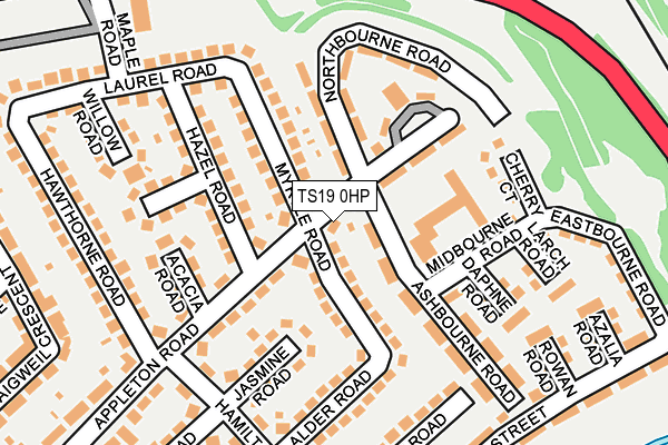 TS19 0HP map - OS OpenMap – Local (Ordnance Survey)