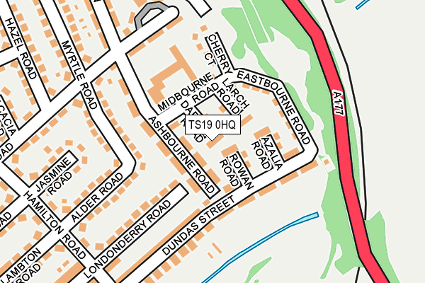 TS19 0HQ map - OS OpenMap – Local (Ordnance Survey)