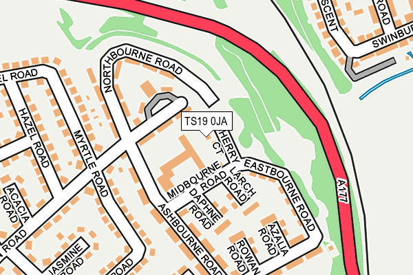 TS19 0JA map - OS OpenMap – Local (Ordnance Survey)