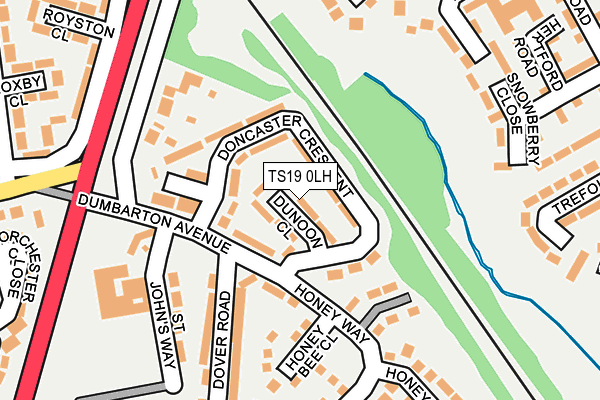 TS19 0LH map - OS OpenMap – Local (Ordnance Survey)
