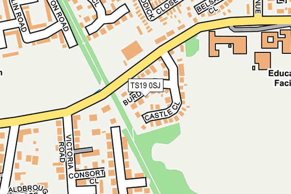 TS19 0SJ map - OS OpenMap – Local (Ordnance Survey)