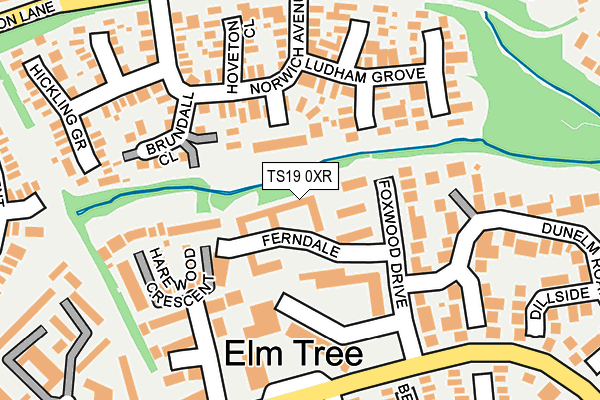 TS19 0XR map - OS OpenMap – Local (Ordnance Survey)