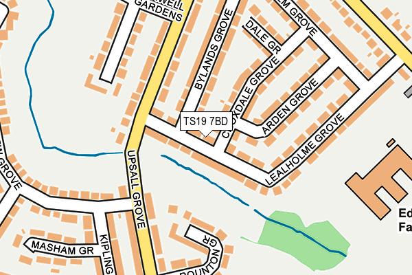 TS19 7BD map - OS OpenMap – Local (Ordnance Survey)