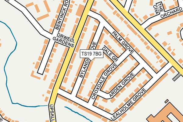 TS19 7BG map - OS OpenMap – Local (Ordnance Survey)