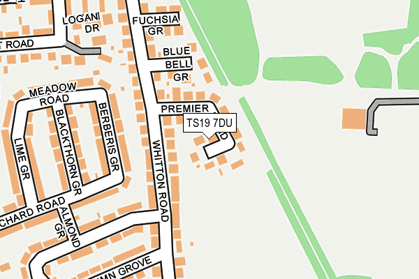 TS19 7DU map - OS OpenMap – Local (Ordnance Survey)