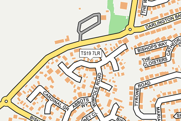 TS19 7LR map - OS OpenMap – Local (Ordnance Survey)