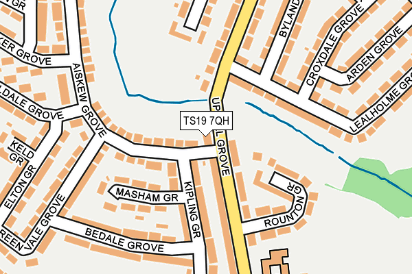 TS19 7QH map - OS OpenMap – Local (Ordnance Survey)